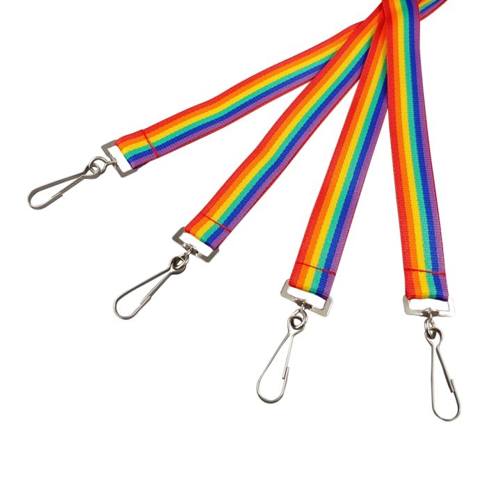 Rainbow Badge Reel, Rainbow Lanyard, Rainbow Gift, Summer Badge