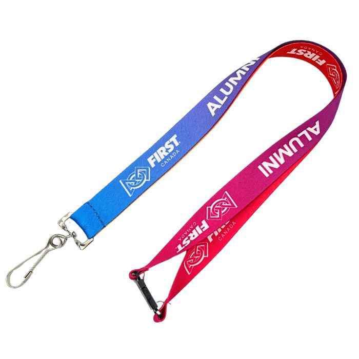 Promotional Customized Double Open-Ended Lanyard w/ Full Color Sublimation
