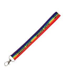 Printed Rainbow Wrist Lanyards