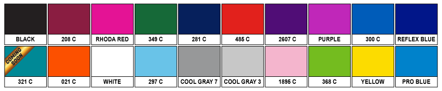 Lanyard Stock Colours