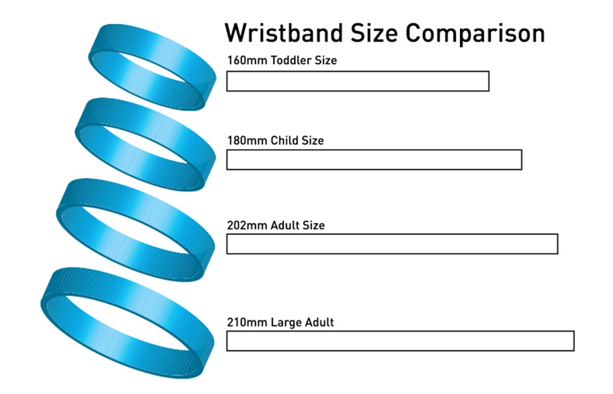 Silicone Wristband Sizes